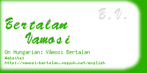 bertalan vamosi business card